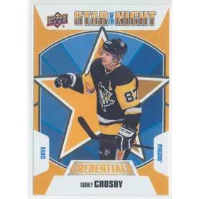 2019-20 CREDENTIALS - SIDNEY CROSBY #1S-03 STAR OF THE NIGHT