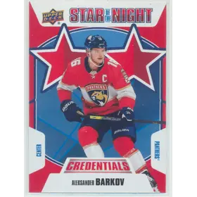 2019-20 CREDENTIALS - ALEKSANDER BARKOV #2S-06 STAR OF THE NIGHT