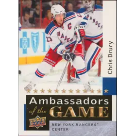 2009-10 UPPER DECK - CHRIS DRURY #AG42 AMBASSADORS OF THE GAME