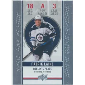 2018-19 TIM HORTONS - PATRIK LAINE #GDA-3 GAME DAY ACTION