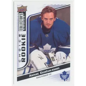 2009-10 COLLECTOR'S CHOICE - JONAS GUSTAVSSON #296 ROOKIE