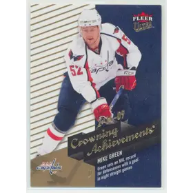 2009-10 FLEER ULTRA - MIKE GREEN #CA4 CROWNING ACHIEVEMENTS