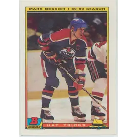 1990-91 BOWMAN - MARK MESSIER #4 HAT TRICKS