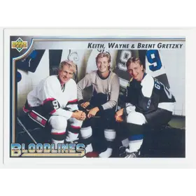1992-93 UPPER DECK - KEITH GRETZKY/WAYNE GRETZKY/BRENT GRETZKY #37 BLOODLINES