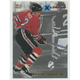 1995-96 SKYBOX EMOTION SAMPLE SHEET - JEREMY ROENICK #R (PERFORATED RIGHT)