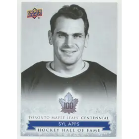 2017 TORONTO MAPLE LEAFS CENTENNIAL - SYL APPS #152 HALL OF FAME SP!