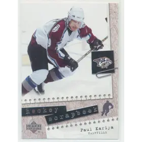 2005-06 UPPER DECK - PAUL KARIYA #HS8 HOCKEY SCRAPBOOK