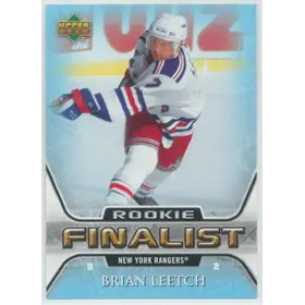 2005-06 UPPER DECK - BRIAN LEETCH #80 ROOKIE FINALIST