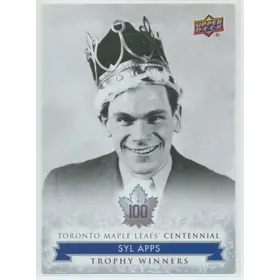 2017 TORONTO MAPLE LEAFS CENTENNIAL - SYL APPS #110 TROPHY WINNERS SP!