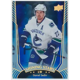 2016-17 UPPER DECK - DANIEL SEDIN #SS-35 SHINING STARS ROYAL BLUE
