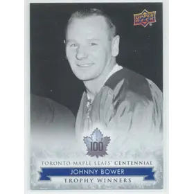 2017 TORONTO MAPLE LEAFS CENTENNIAL - JOHNNY BOWER #119 TROPHY WINNERS SP!