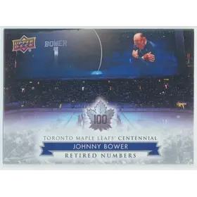 2017 TORONTO MAPLE LEAFS CENTENNIAL - JOHNNY BOWER #123 RETIRED NUMBERS SP!