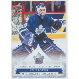 2017 TORONTO MAPLE LEAFS CENTENNIAL - FELIX POTVIN #192 MEMORABLE MOMENTS SP!