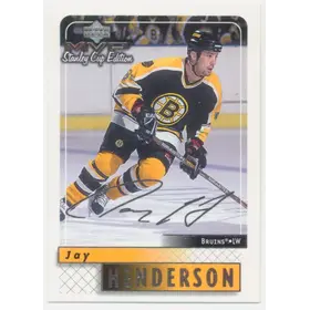 1999-00 MVP STANLEY CUP EDITION - JAY HENDERSON #18 SILVER SCRIPTS