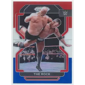 2022 Prizm WWE - The Rock #191 Red White & Blue Prizm Parallel