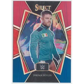 2022 Select WWE - Jordan Devlin #155 Premier Level Red and Blue Parallel