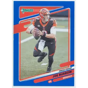 2021 Donruss - Joe Burrow #211 Press Proof Blue Parallel