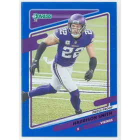 2021 Donruss - Harrison Smith #129 Press Proof Blue Parallel