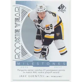 2017-18 SP AUTHENTIC - JAKE GUENTZEL #RYM-JG ROOKIE YEAR MILESTONES
