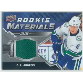 2020-21 UPPER DECK - OLLI JUOLEVI #RM-OJ ROOKIE MATERIALS