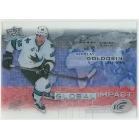 2015-16 UPPER DECK ICE - NIKOLAY GOLDOBIN #GI-NG GLOBAL IMPACT