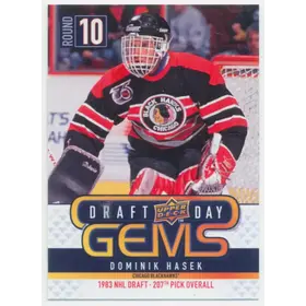 2009-10 UPPER DECK - DOMINIK HASEK #GEM8 DRAFT DAY GEMS