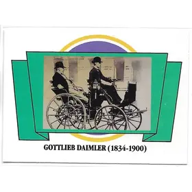 1992 Panini 100 Antique Cars 1st Collector Edition #10 Gottlieb Daimler (1834-1900)