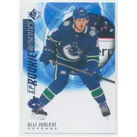 2020-21 SP - OLLI JUOLEVI #132 ROOKIE AUTHENTICS BLUE PARALLEL