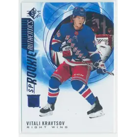 2020-21 SP - VITALI KRAVTSOV #137 ROOKIE AUTHENTICS BLUE PARALLEL