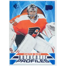 2020-21 SP - CARTER HART #AP-19 AUTHENTIC PROFILES BLUE PARALLEL