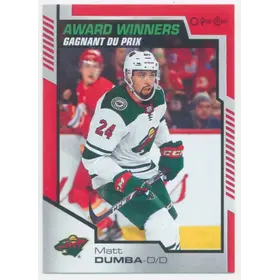 2020-21 O-PEE-CHEE UPDATE - MATT DUMBA #608 AWARD WINNERS RED PARALLEL