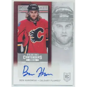 2013-14 PANINI CONTENDERS - BEN HANOWSKI #102 ROOKIE TICKET VARIATION