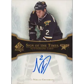 2007-08 SP AUTHENTIC - NIKLAS GROSSMAN #ST-NG SIGN OF THE TIMES