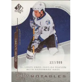 2008-09 SP AUTHENTIC - MARTIN ST. LOUIS #132 SP NOTABLES 327/999