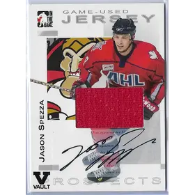2004-05 ITG Heroes & Prospects Autographed Game-Used Jersey Silver (Vault - Black) #GUJ-JS Jason Spezza