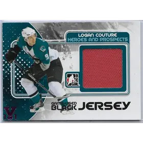 2010-11 ITG Heroes & Prospects Game-Used Jersey Black (Vault - Pink 1/1) #M-29 Logan Couture