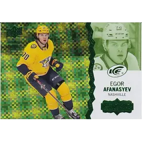 2023-24 Upper Deck Ice Green 126 Egor Afanasyev