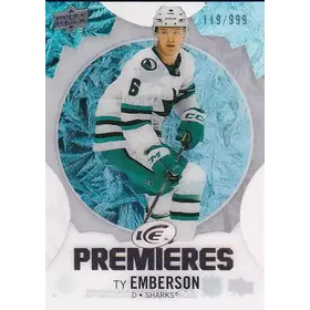 2023-24 Upper Deck Ice 171 Ty Emberson 119/999 Rookie Card