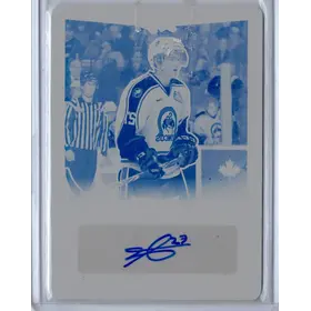 2015-16 Leaf Print Cyan Plate Auto Max Lajoie 1/1