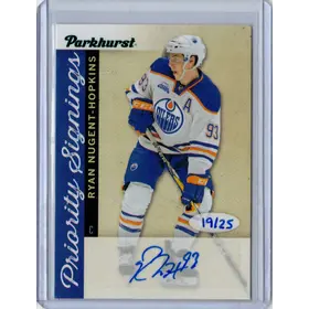 2016-17 Parkhurst Priority Signings Ryan Nugent Hopkins 19/25 Edmonton Oilers