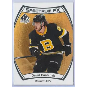 2021-22 SP Authentic Spectrum FX Gold #S-30 David Pastrnak (36/50)