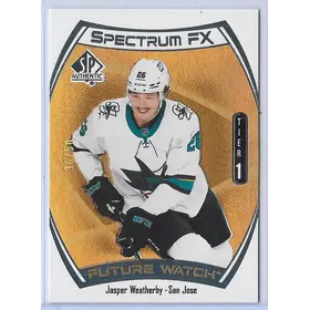 2021-22 SP Authentic Spectrum FX Gold (Future Watch Tier 1) #S-52 Jasper Weatherby (36/50)