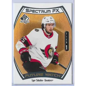 2021-22 SP Authentic Spectrum FX Gold (Future Watch Tier 1) #S-61 Egor Sokolov (36/50)