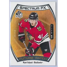 2021-22 SP Authentic Spectrum FX Gold (Future Watch Tier 1) #S-68 Wyatt Kalynuk (36/50)