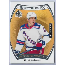 2021-22 SP Authentic Spectrum FX Gold (Future Watch Tier 2) #S-79 Nils Lundkvist (36/50)