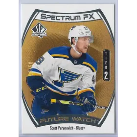 2021-22 SP Authentic Spectrum FX Gold (Future Watch Tier 2) #S-81 Scott Perunovich (36/50)