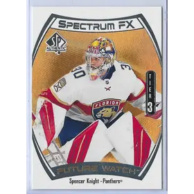 2021-22 SP Authentic Spectrum FX Gold (Future Watch Tier 3) #S-94 Spencer Knight (36/50)