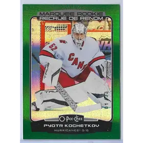 2022-23 O-Pee-Chee Rainbow Green (Marquee Rookie) #573 Pyotr Kochetkov (01/33)