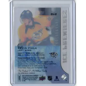 2015-16 UD Ice Premiere Auto Rookie Kevin Fiala 237/499 Nashville Predators