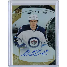 2015-16 UD Trilogy Rookie Premiere Auto Nikolai Ehlers 128/499 Winnipeg Jets